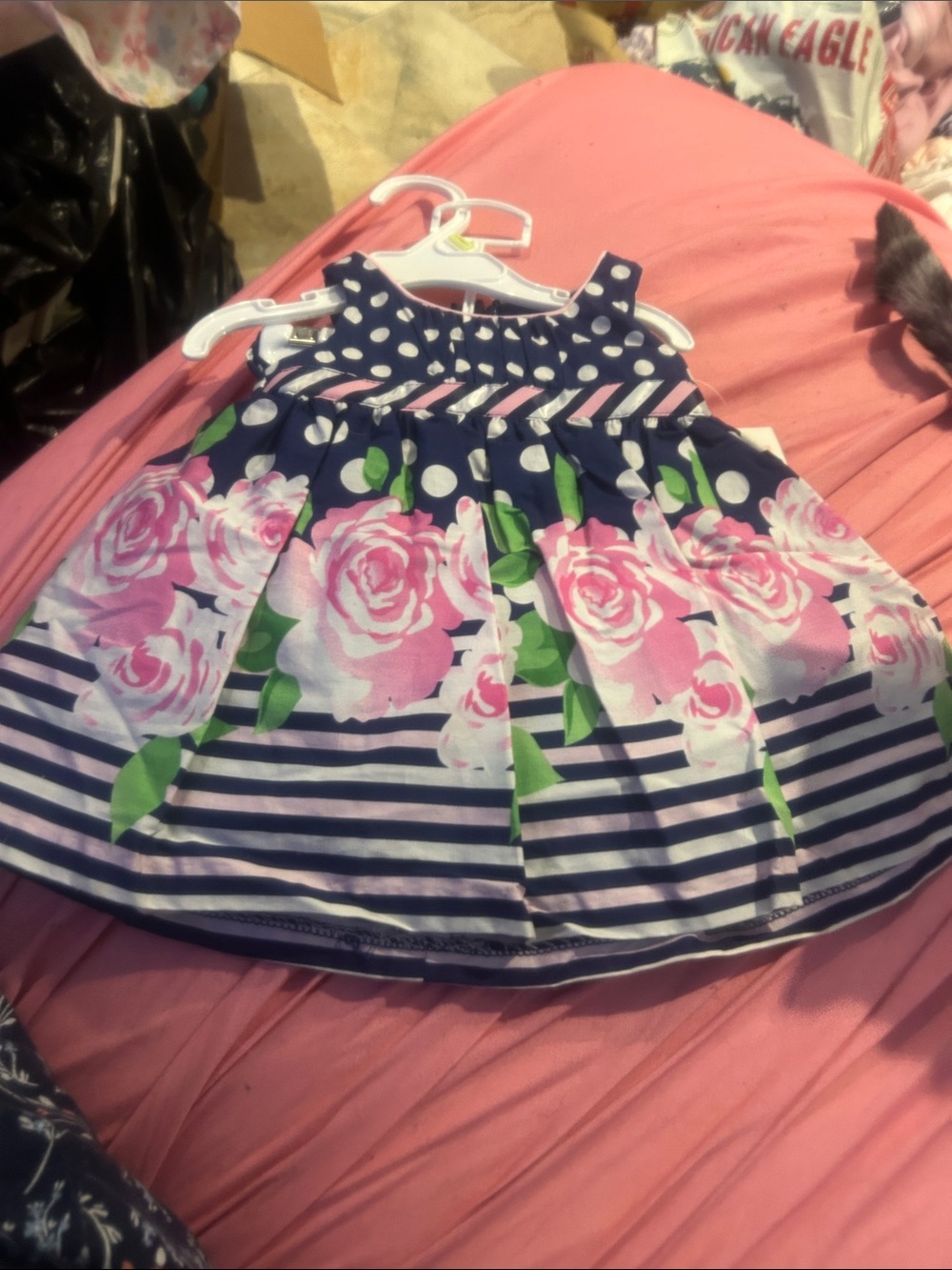 NWT Sz 3/6 mths flower dress /panties